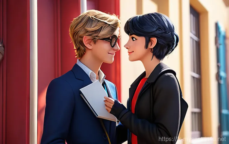 신비아파트 등장인물별 인기 분석 - **"Dynamic Parisian Duo: Ladybug and Chat Noir in Action"**
    A vibrant, action-packed illustratio...