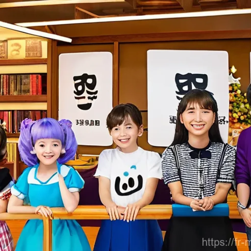 신비아파트 팬덤 이벤트 소개 - **Prompt 1: A Lively Shinbi Apartment Fan Convention in France**
"A bustling, family-friendly fa...