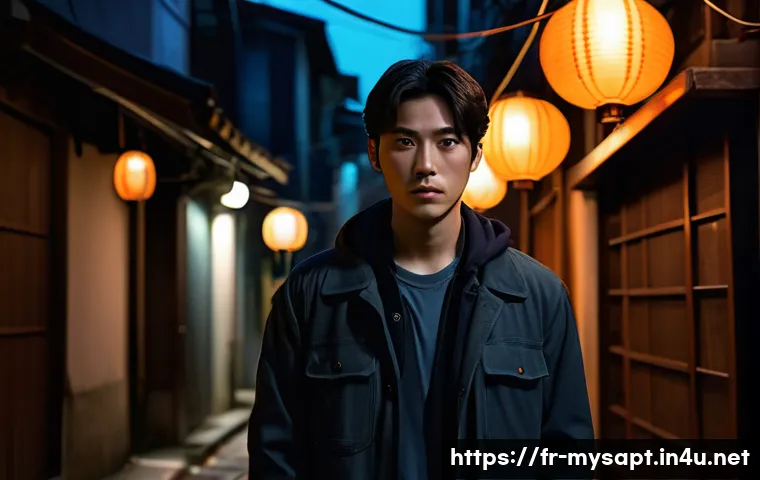 신비아파트 레온과 귀신 사냥 - A brave young male spirit hunter named Leon, wearing modern urban casual clothes with subtle protect...