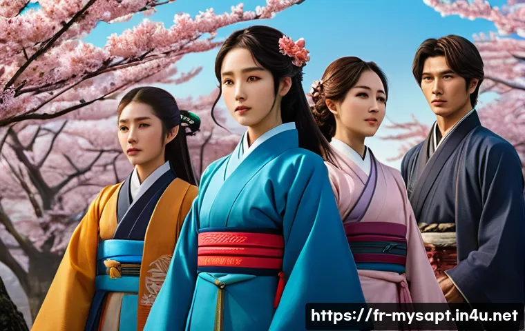 신비아파트 일본 방영 정보 - A vibrant, detailed scene showing a group of animated characters from a South Korean fantasy series ...