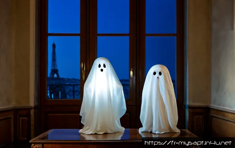 Home 17 신비아파트 귀신 스토리별 인기 순위 - Photorealistic family-friendly ghost story popularity concept in a charming Parisian apartment at tw...